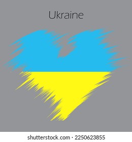 ukraine crisis war in ukraine flag colors vector pray for peace national flag. People man and woman hands pray for world support against terror attack