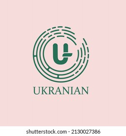 ukraine Crypto Premium Logo Design 