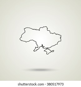 Ukraine detailed map.