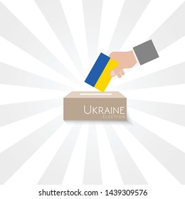 Ukraine Elections Vote Box Vector