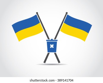 Ukraine Emblem Trash