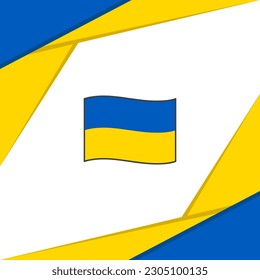 Ukraine Flag Abstract Background Design Template. Ukraine Independence Day Banner Social Media Post. Ukraine Design
