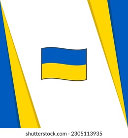 Ukraine Flag Abstract Background Design Template. Ukraine Independence Day Banner Social Media Post. Ukraine Independence Day