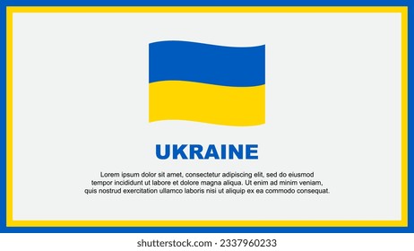 Ukraine Flag Abstract Background Design Template. Ukraine Independence Day Banner Social Media Vector Illustration. Ukraine Banner