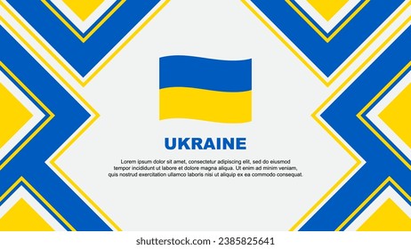 Ukraine Flag Abstract Background Design Template. Ukraine Independence Day Banner Wallpaper Vector Illustration. Ukraine Vector