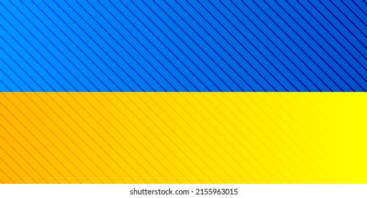 Die Flagge der Ukraine. Abstrakter Stoffstrukturdesign-Hintergrund. Bete für die Ukraine! Vektor EPS10