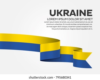Ukraine flag background