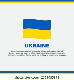 Ukraine Flag Background Design Template. Ukraine Independence Day Banner Social Media Post. Ukraine Design