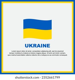 Ukraine Flag Background Design Template. Ukraine Independence Day Banner Social Media Post. Ukraine Banner