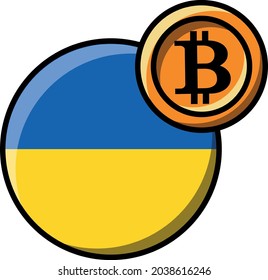 Ukraine flag bitcoin, legalized bitcoin, cryptocurrency