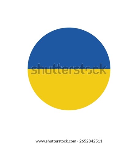 Ukraine Flag Button. Ukraine flag icon. Ukraine flag badge Vector for independence day celebration Png on transparent background.