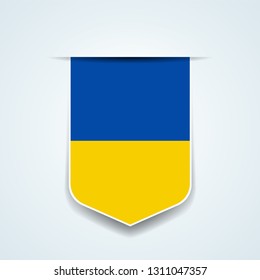 Ukraine Flag coat of arms illustration