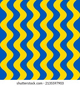 ukraine flag colors. abstract waves. vector seamless pattern. simple repetitive background. fabric swatch. wrapping paper. continuous print. design template for home decor, textile. modern texture 