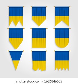 Ukraine Flag in Different shapes, Flag of Ukraine in Various Shapes