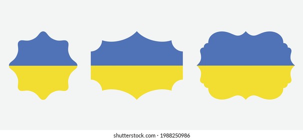 Ukraine flag. flat icon symbol vector illustration