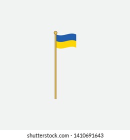 Ukraine flag graphic element Illustration template 