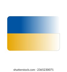 plantilla vectorial de diseño de iconos de bandera ukraine