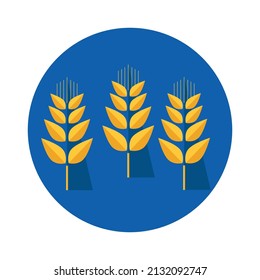 Ukraine flag icon in the shape of heart. Waving in the wind. Abstract waving flag ukraine. Paper cut style. Vector ukrainian symbol, icon, button	