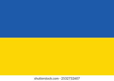 Bandeira da Ucrânia isolada ilustração vetorial para o Dia da Constituição 28 de junho, Dia do Estado 15 de julho, Dia da Independência 24 de agosto, Defensores da Ucrânia Dia 1º de outubro, Sites, mídias sociais, imprimir eps10