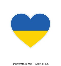 Ukraine flag. Ukraine love flag.