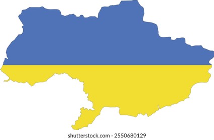 Ukraine Flag in Map, Ukraine Map with Flag, Nation Flag of Ukraine, Ukraine map