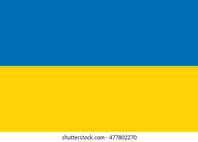 Ukraine Flag, National Ukraine flag. 