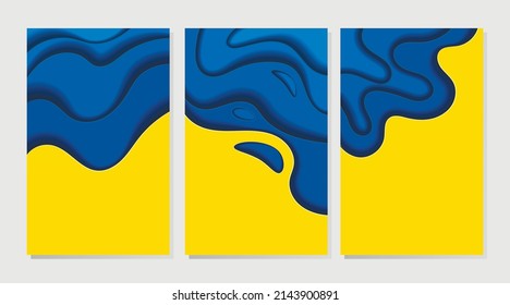 Ukraine flag. Flag of Ukraine. National symbol