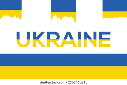 Ukraine flag. Flag of Ukraine. National symbol. Square, round and heart shape. Ukrainian flag symbol. Blue and yellow illustration. Stock vector illustration