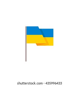 Ukraine flag, official colors