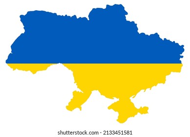 Ukraine  flag on map isolated  on png or transparent  background,Symbol of  Ukraine ,template for banner,advertising, commercial, and business matching country,vector illustration