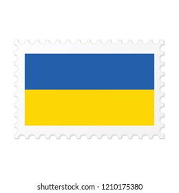 Ukraine flag on white background vector image