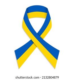 Bandera de Ucrania. Ucrania de duelo por la bandera de la cinta de opciones.  Cinta creativa con bandera de Ucrania para conmemorar y Día de la Independencia.