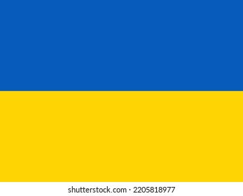 Ukraine flag square shape vector illustration