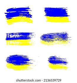 Ukraine flag. Support Ukraine sign.  Ukrainian national identity symbol.