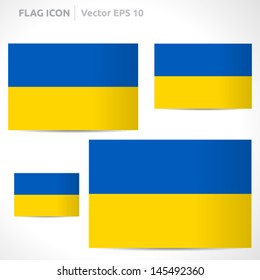 Ukraine flag template | vector symbol design | color blue and yellow | icon set