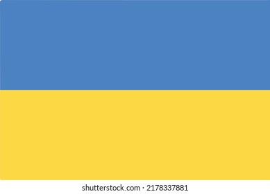 Ukraine flag vector icon in circle isolated.