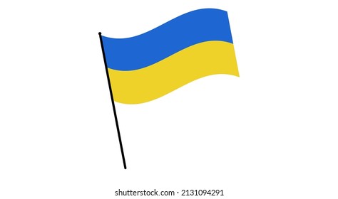 Ukraine Flag Vektorsymbol. Stoppt den Krieg in der Ukraine!