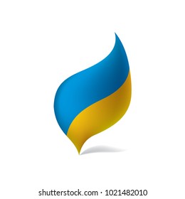 Ukraine flag, vector illustration