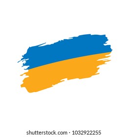 Ukraine flag, vector illustration