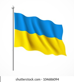 Ukraine-Flagge, Vektorgrafik