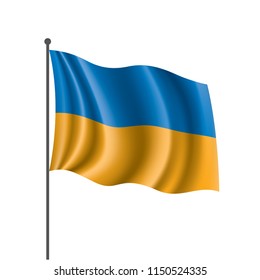 Ukraine flag, vector illustration