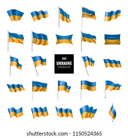 Ukraine flag, vector illustration