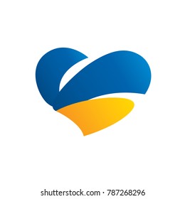 Ukraine flag, vector illustration
