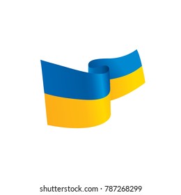 Ukraine flag, vector illustration
