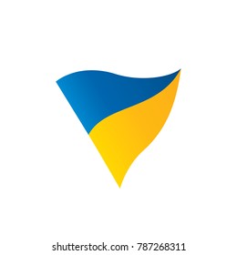 Ukraine flag, vector illustration