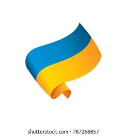 Ukraine flag, vector illustration