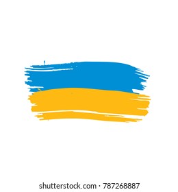 Ukraine flag, vector illustration