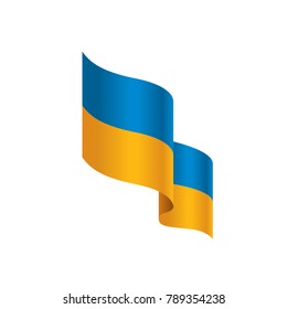 Ukraine flag, vector illustration