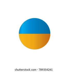 Ukraine flag, vector illustration