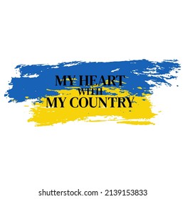Die Flagge der Ukraine. Vektorgrafik einzeln auf weißem Hintergrund. Symbol der Ukraine. 